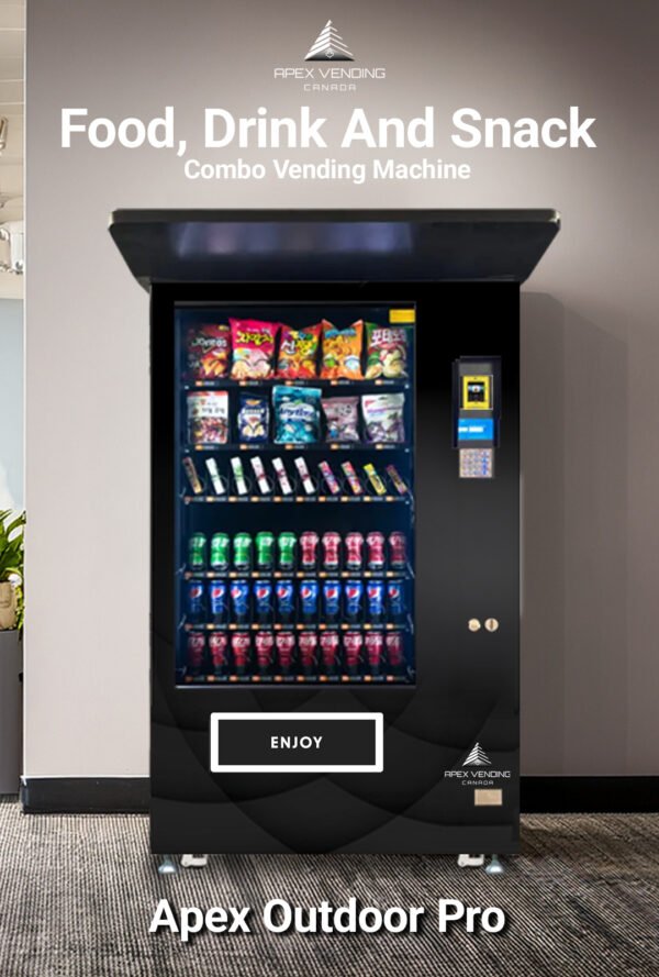Apex Outdoor Pro Vending Machine Drink and Snack Apex Pro Outdoor Vending Machine
