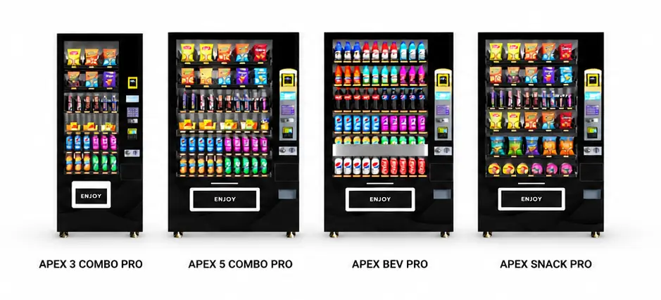 Four Model Vending Machine Showcase Cropped